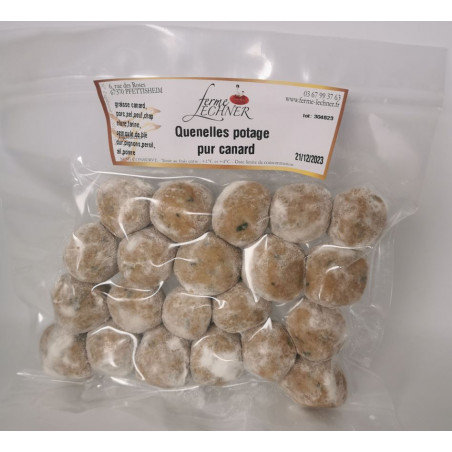 Quenelles de soupe pur canard  de la Ferme Lechner en Alsace